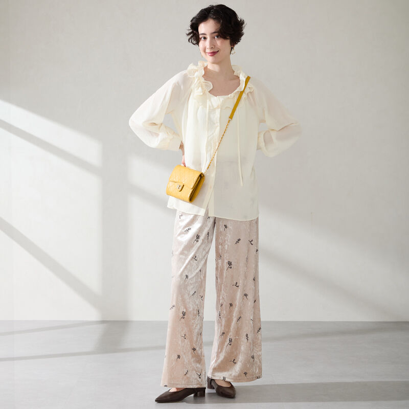 WA Oriental TRaffic「●2026秋冬新作● ポインテッドトゥ ストラップ バブーシュ /62306 パンプス 隠しゴムストラップ 柔らかい」|パンプス|
