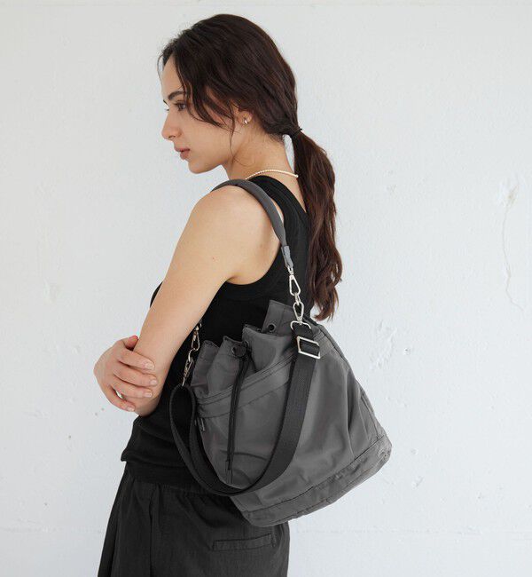UNITED ARROWS green label relaxing「ハッスイ ポケットドロスト バッグ - はっ水 -」|ショルダー・メッセンジャー|MD.GRAY