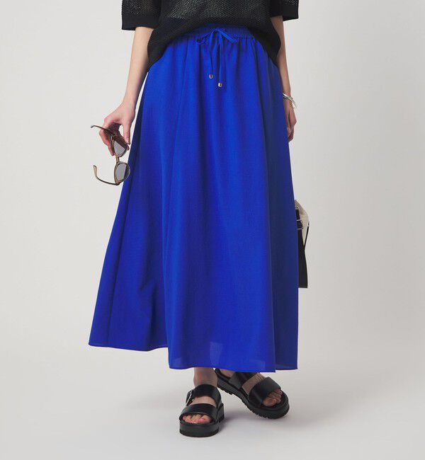 UNITED ARROWS green label relaxing「［size SHORT/TALLあり］ドライクロス フレアスカート マシンウォッシャブル  通気性」|フレア|