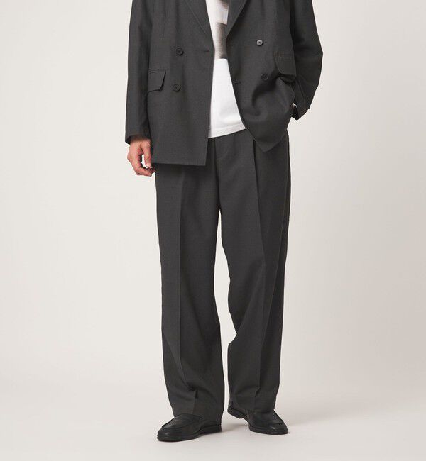 UNITED ARROWS green label relaxing「TR 和紙 2プリーツ スラックス W4」|スラックス|