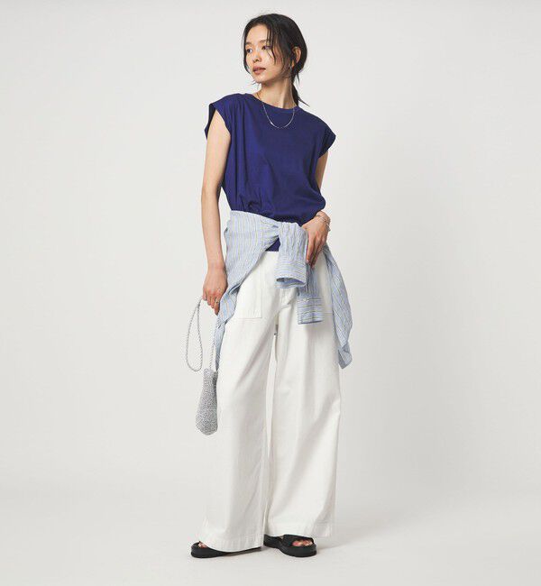 UNITED ARROWS green label relaxing「フレンチスリーブ Tシャツ 汗染み防止」|Tシャツ・カットソー|