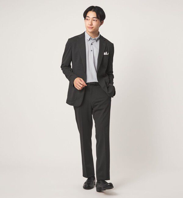 UNITED ARROWS green label relaxing「A+ air オックスジャージ スタンダード NP セットアップ パンツ スラックス -ウォッシャブル・ストレッチ・」|スラックス|