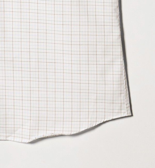 UNITED ARROWS green label relaxing「エブリット TC パナマ チェック スタンダード ボタンダウン ショートスリーブ シャツ -イージーアイロン・」|シャツ・ブラウス|