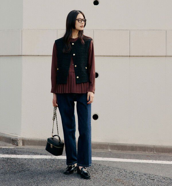 UNITED ARROWS green label relaxing「［size SHORTあり］スソ プリーツ シャツ マシンウォッシャブル 吸水速乾」|シャツ・ブラウス|