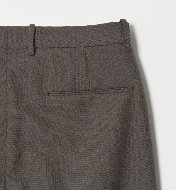STEVEN ALAN「＜Steven Alan＞ ウール オックスフォード イン ツープリーツ ドレス トラウザーズ」|スラックス|