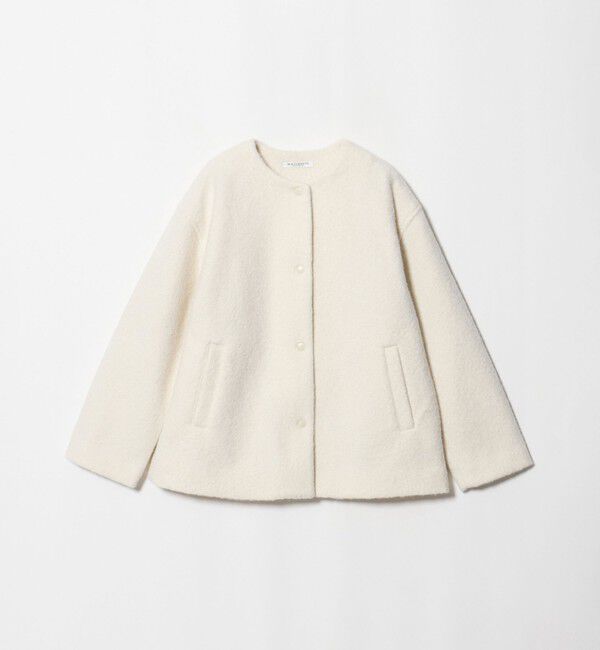 BEAUTY&YOUTH UNITED ARROWS「ブークレ ノーカラーブルゾン」|その他|OFF WHITE
