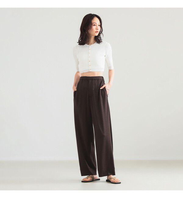 Demi-Luxe BEAMS 「AURALEE / GIZA HIGH GAUGE RIB KNIT SHORT CARDIGAN」|ニット・セーター|