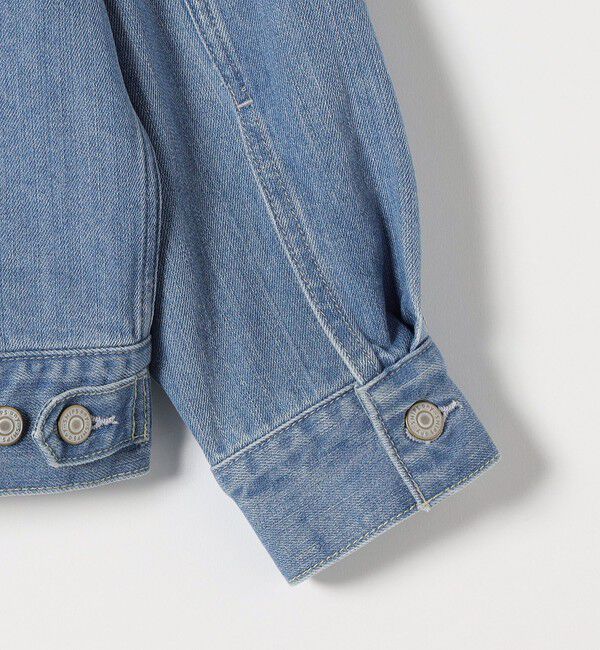 SHIPS any「ノーカラー デニム ブルゾン［SHIPS any DENIM］」|デニムジャケット|