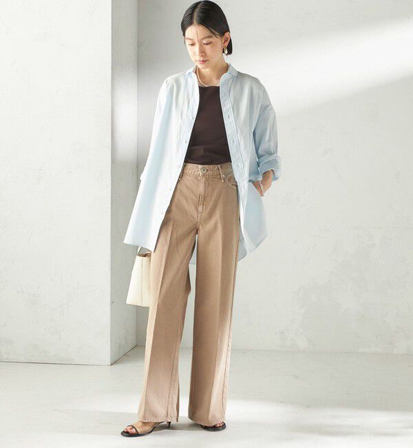 SHIPS for women「TICCA:〈手洗い可能〉スクエア ビック シャツ uni」|シャツ・ブラウス|