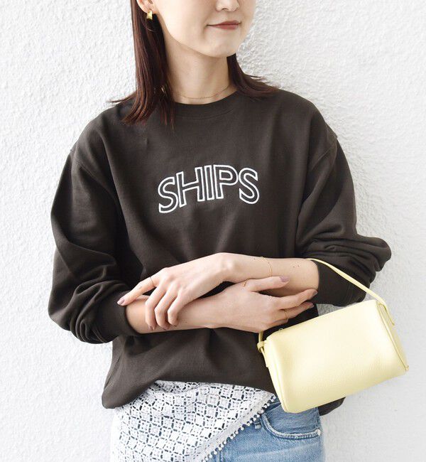 SHIPS for women「【WEB限定】SHIPS ラウンド ロゴ 刺繍 スウェット」|スウェット・ジャージ|