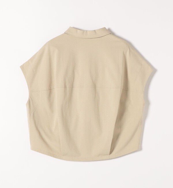 quaranciel「quaranciel:〈接触冷感/洗濯機可能〉天竺 フレンチスリーブ シャツ カットソー」|Tシャツ・カットソー|