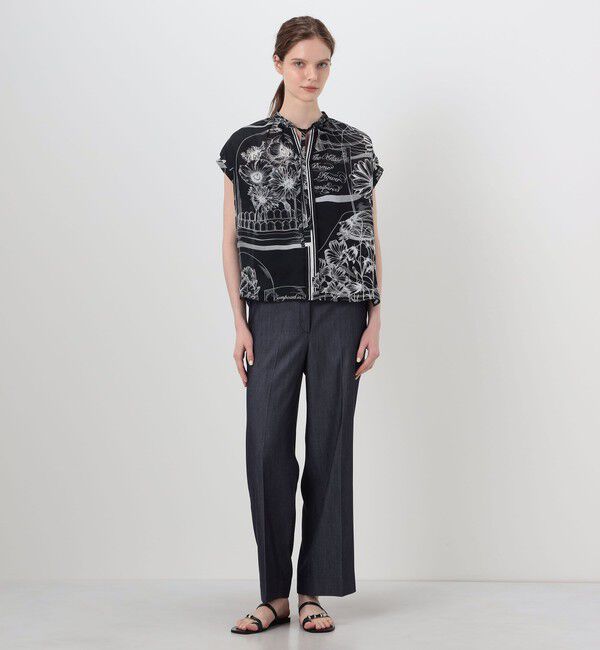 Ballsey「【別注】manipuri for Ballsey Glass dome Flower ボウタイブラウス」|シャツ・ブラウス|