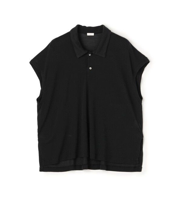 GALERIE VIE「レーヨンシルクカノコ ポロカラープルオーバー」|Tシャツ・カットソー|19 ブラック
