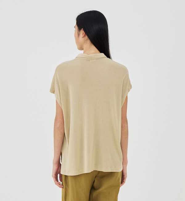 GALERIE VIE「レーヨンシルクカノコ ポロカラープルオーバー」|Tシャツ・カットソー|