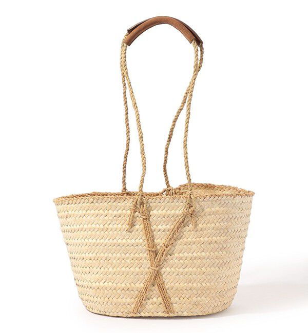 TOMORROWLAND GOODS「LA LISTE TUNISIENNE EVERYDAY MEDIUM バスケット」|かごバッグ|43 ベージュ