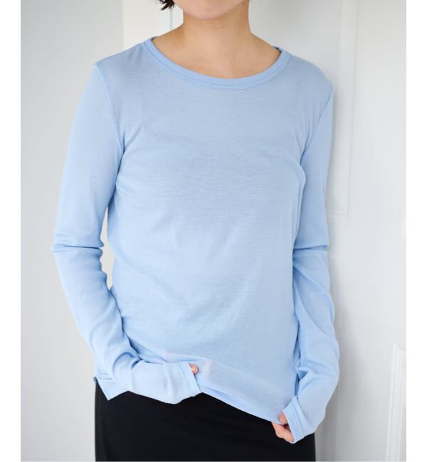 EMILYWEEK「《追加11》パウダリーコットンプルオーバー」|Tシャツ・カットソー|ブルー
