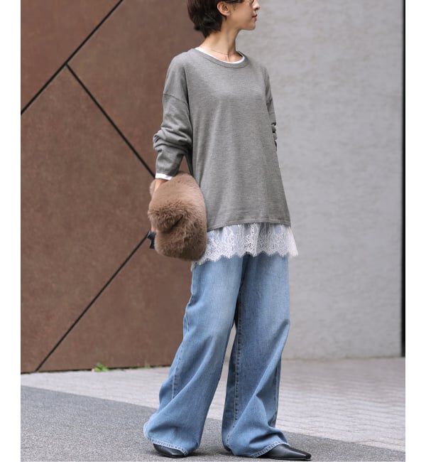 JOURNAL STANDARD relume「《予約》［2枚セット］3WAYレースヘムレイヤードプルオーバー」|ニット・セーター|