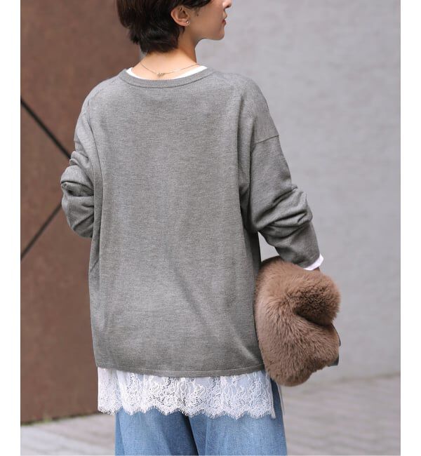 JOURNAL STANDARD relume「《予約》［2枚セット］3WAYレースヘムレイヤードプルオーバー」|ニット・セーター|