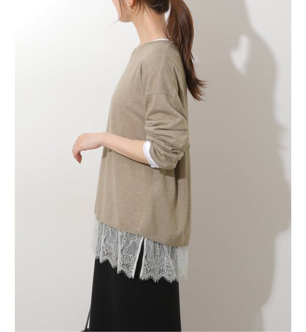JOURNAL STANDARD relume「《予約》［2枚セット］3WAYレースヘムレイヤードプルオーバー」|ニット・セーター|
