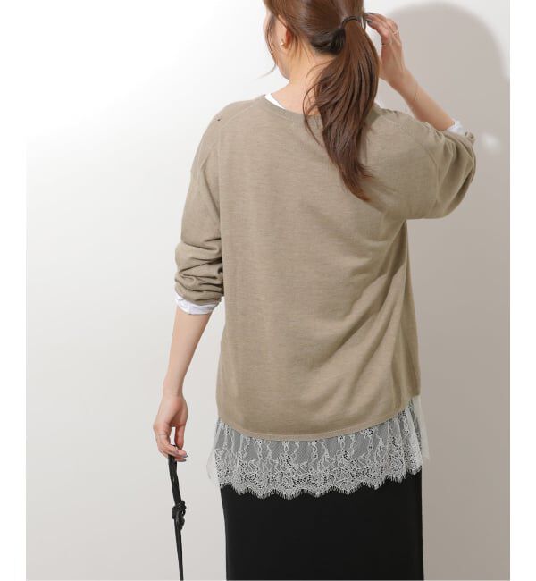 JOURNAL STANDARD relume「《予約》［2枚セット］3WAYレースヘムレイヤードプルオーバー」|ニット・セーター|