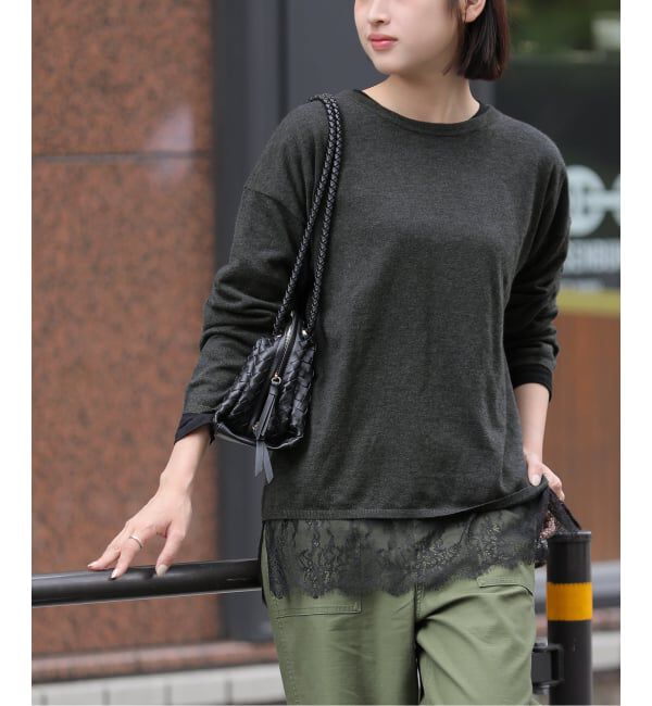 JOURNAL STANDARD relume「《予約》［2枚セット］3WAYレースヘムレイヤードプルオーバー」|ニット・セーター|