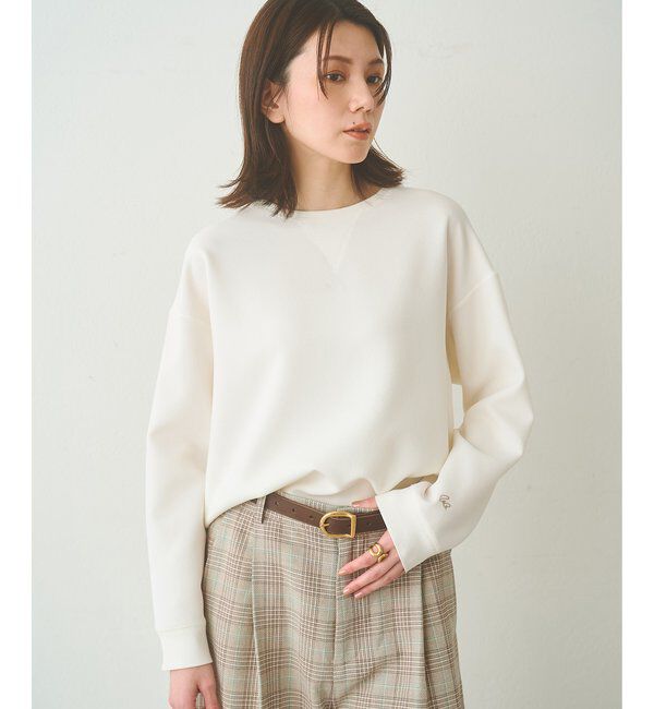  「《インナー使いもおすすめ》刺繍Vガゼットプルオーバー」|シャツ・ブラウス|