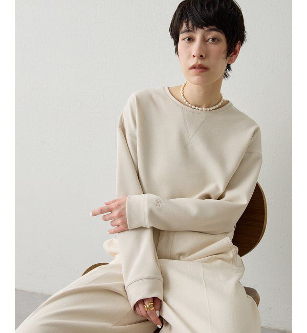  「《インナー使いもおすすめ》刺繍Vガゼットプルオーバー」|シャツ・ブラウス|