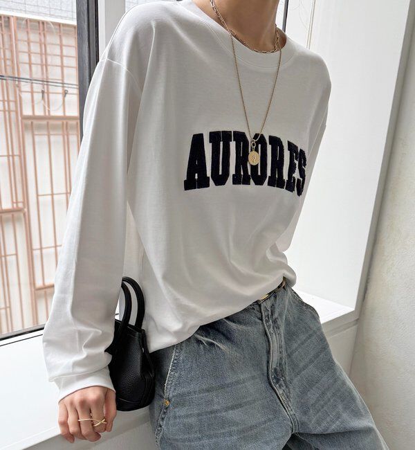  「AURORESサガラ刺繍ロゴロンTEE」|Tシャツ・カットソー|