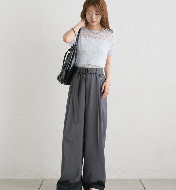  「レースメローフレンチT」|Tシャツ・カットソー|