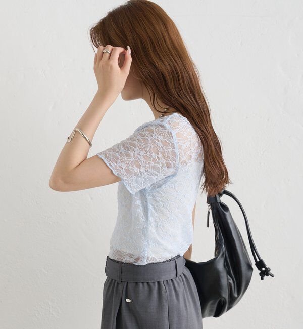  「レースメローフレンチT」|Tシャツ・カットソー|