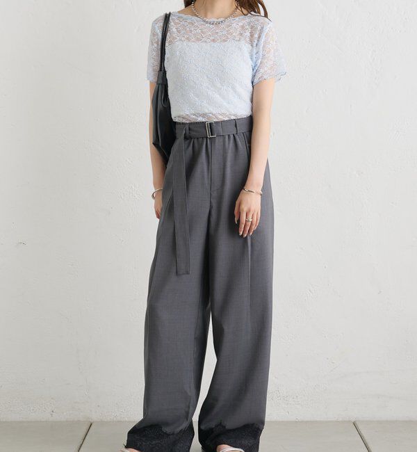  「レースメローフレンチT」|Tシャツ・カットソー|
