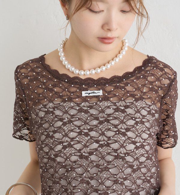  「レースメローフレンチT」|Tシャツ・カットソー|