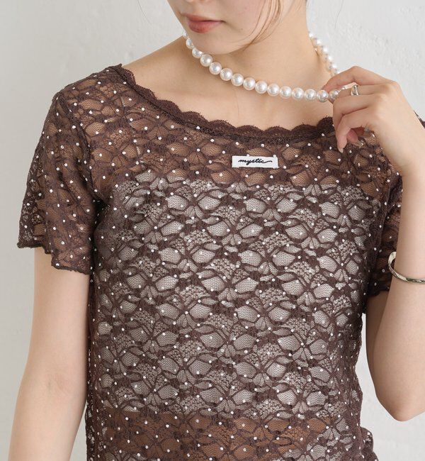  「レースメローフレンチT」|Tシャツ・カットソー|