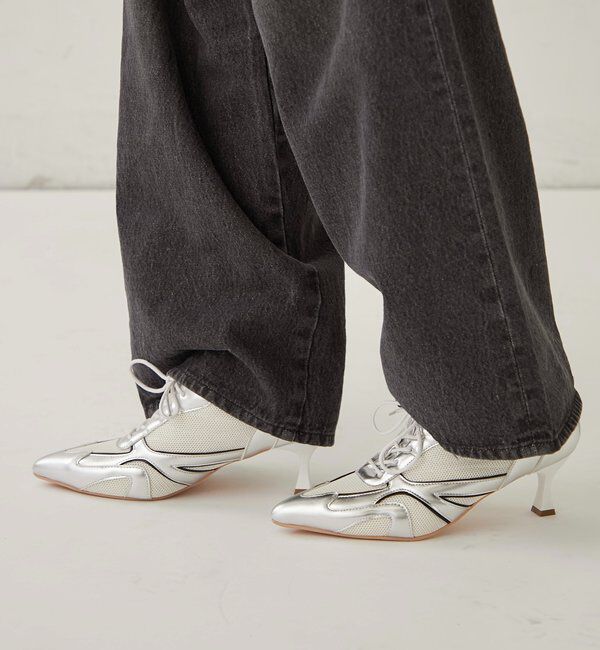  「【26AW LOOK掲載品番】メッシューヒールスニーカー」|ロングブーツ|