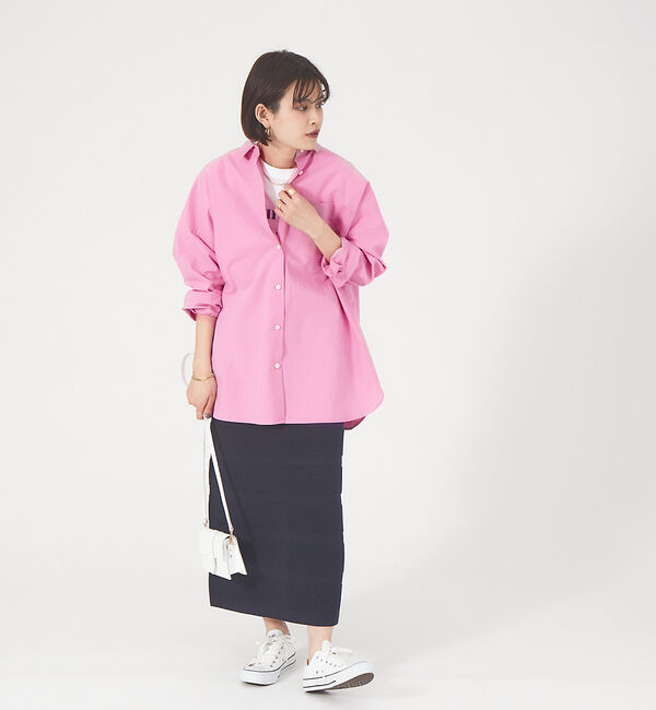 Rouge vif「変形ボーダーストレッチニットスカート」|スカート|