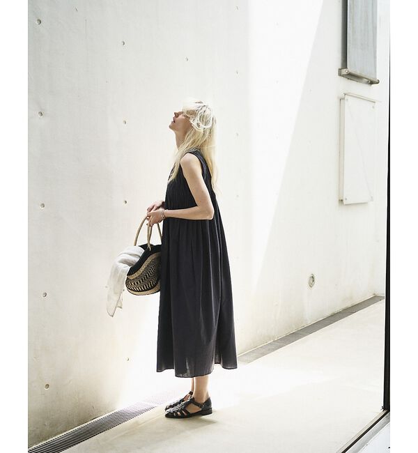 Rouge vif「インドハンドタックノースリーブマキシワンピース」|ワンピース|