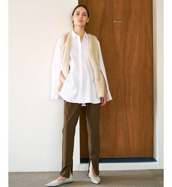 qualite「【細見えパンツ】トリコットスリムパンツ【予約】」|その他|