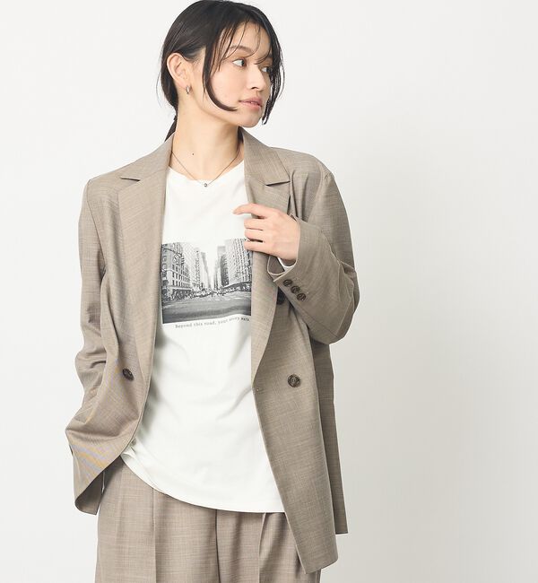 abahouse mavie「ライトメランジダブルジャケット」|その他|
