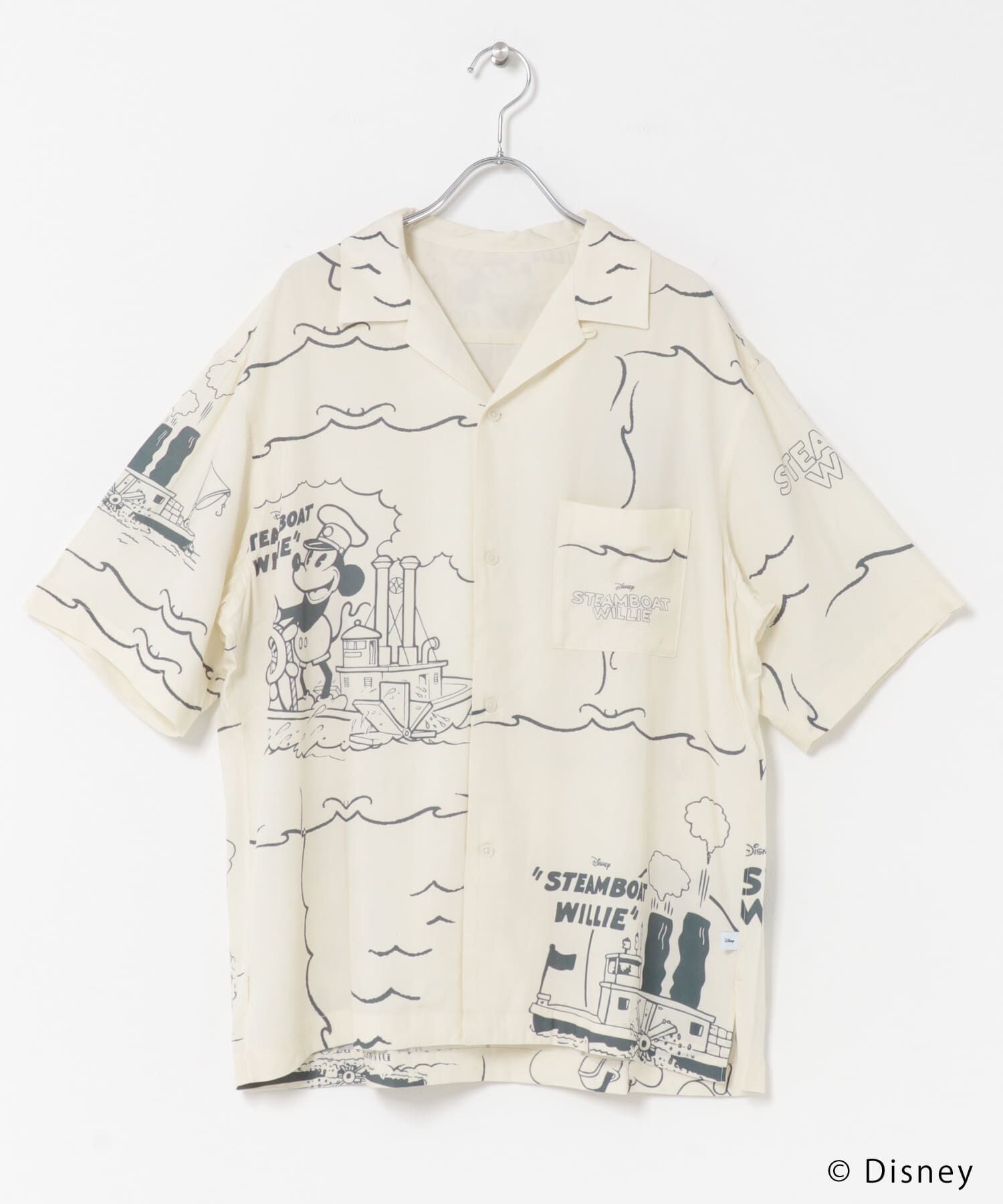 URBAN RESEARCH DOORS「別注/Disney/総柄オープンカラーシャツ」|シャツ・ブラウス|
