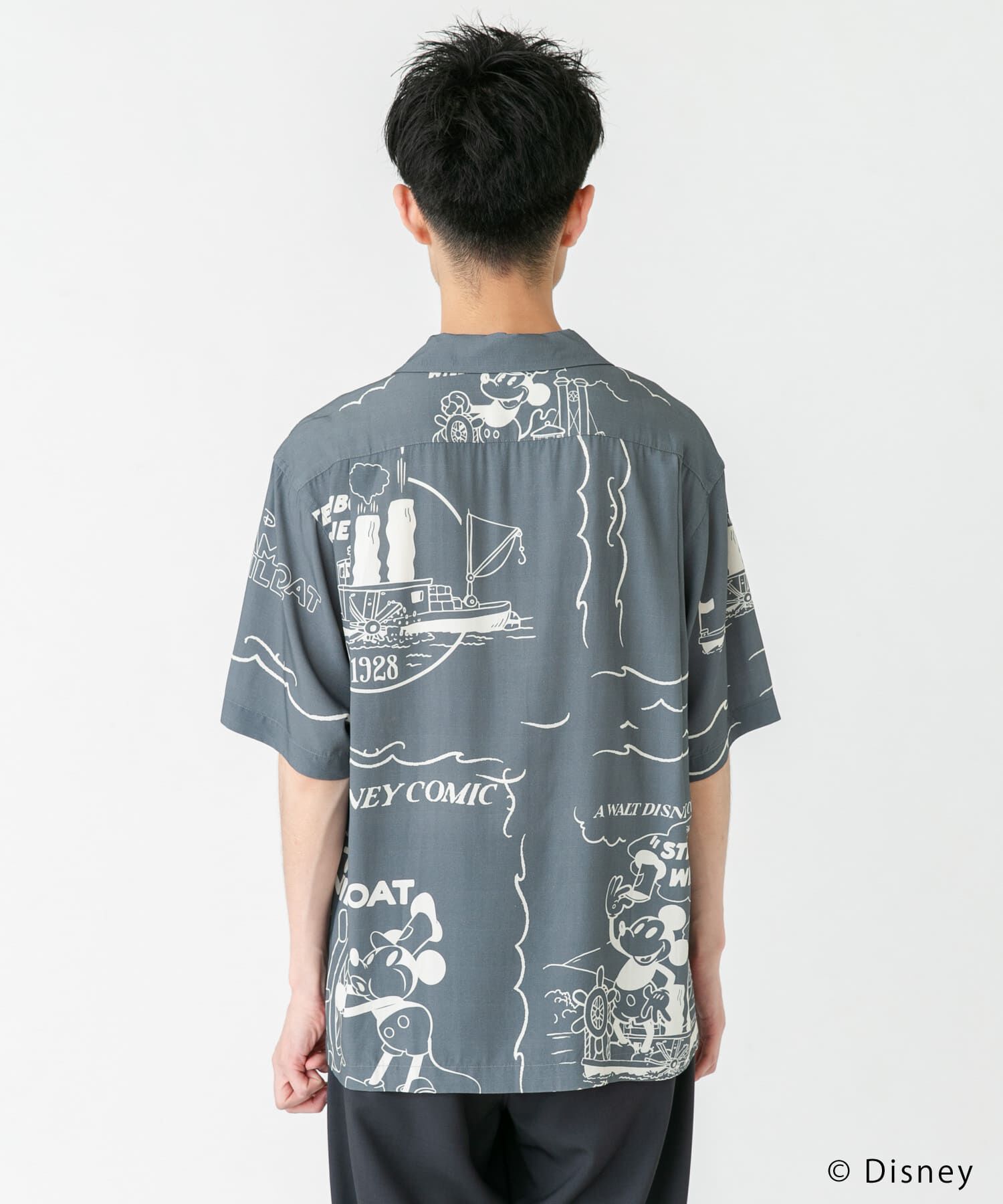 URBAN RESEARCH DOORS「別注/Disney/総柄オープンカラーシャツ」|シャツ・ブラウス|