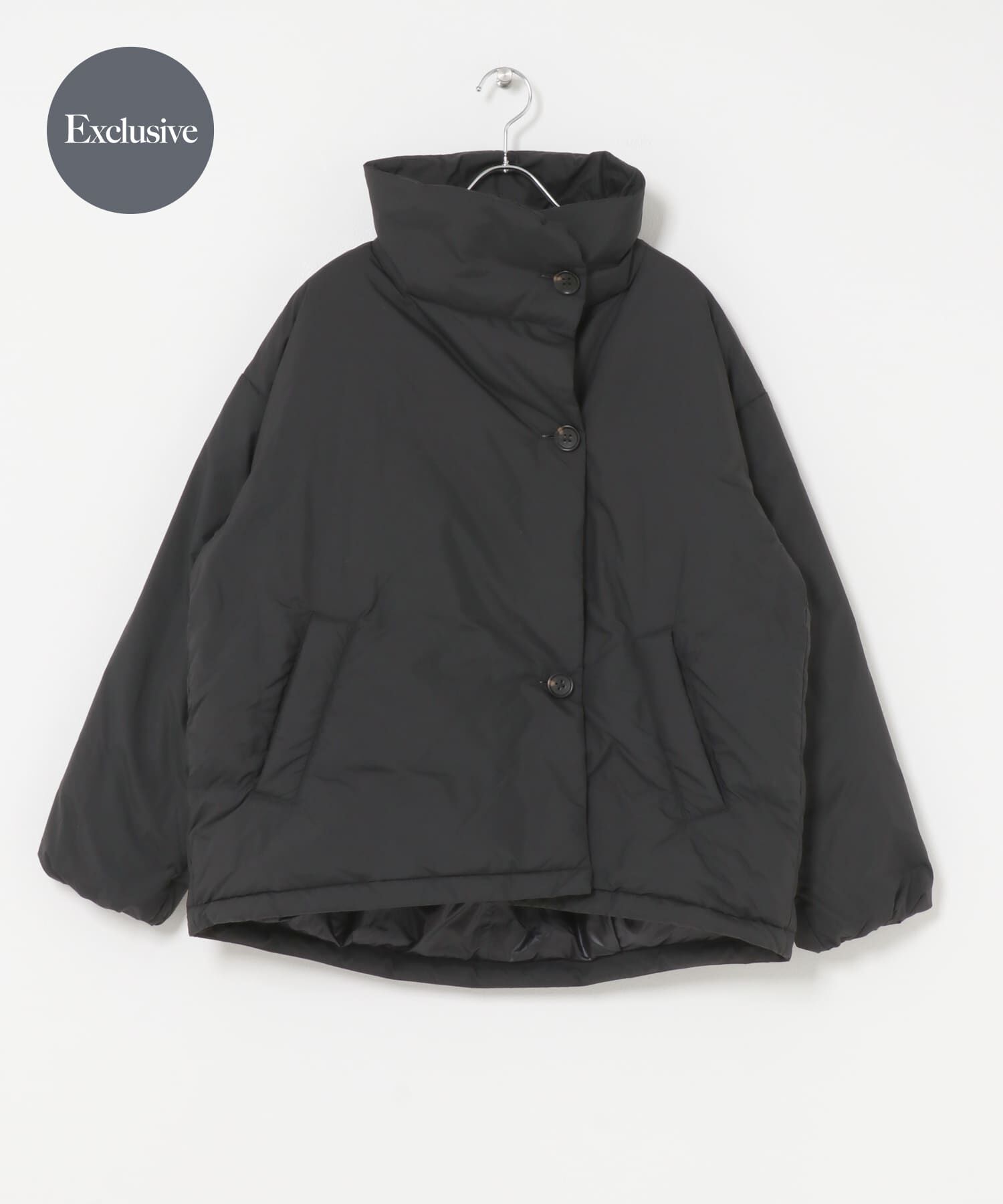 URBAN RESEARCH DOORS「『別注』NANGA&times;DOORS　STANDCOLLAR DOWN JACKET」|ダウン|ブラック