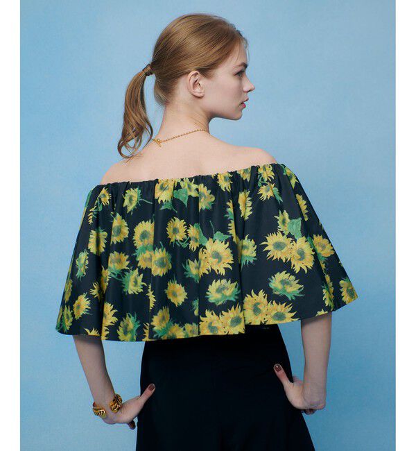 LOULOU WILLOUGHBY「WEB 一部店舗限定 サンフラワープリントブラウス」|シャツ・ブラウス|