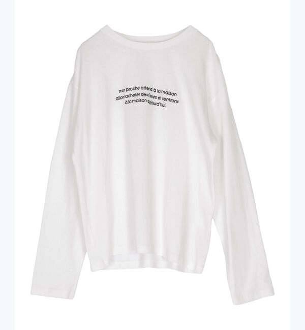 titivate「ロングスリーブ刺繍ロゴTシャツ」|Tシャツ・カットソー|