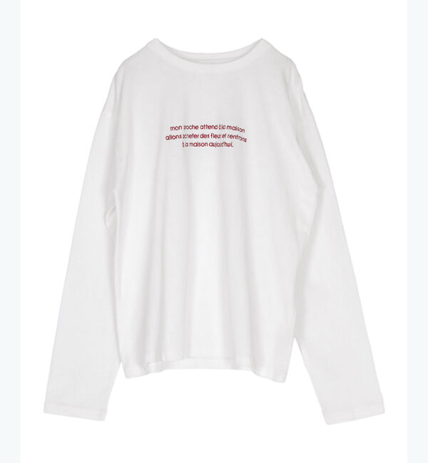 titivate「ロングスリーブ刺繍ロゴTシャツ」|Tシャツ・カットソー|