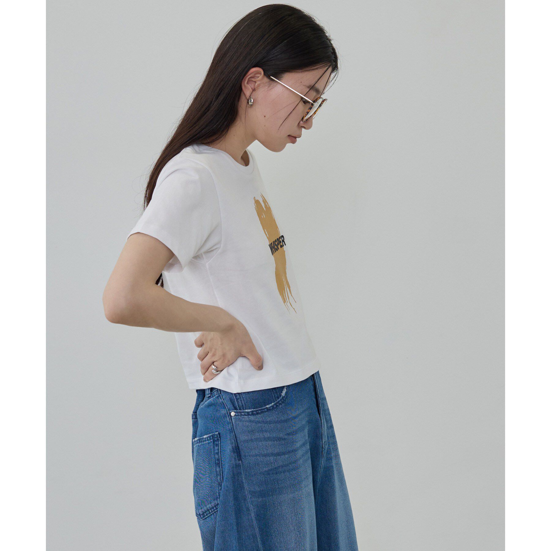 GALLEST「箔プリント コンパクトTシャツ」|Tシャツ・カットソー|