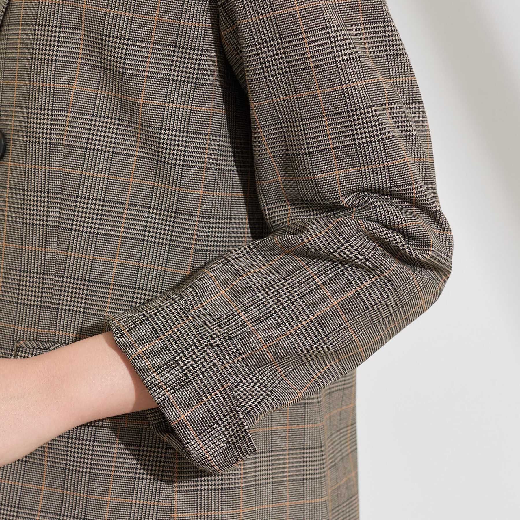 INDIVI「【洗濯機OK／ストレッチ◎】秋はじめのダブルジャケット」|テーラードジャケット|