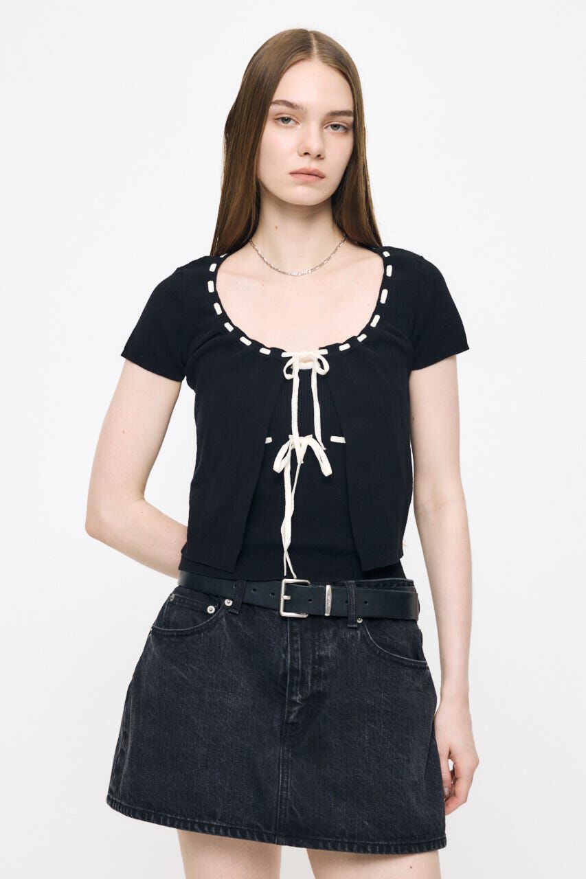 MOUSSY「STITCH DETAIL CD & キャミ」|ニット・セーター|