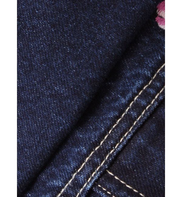 EVRIS「Embroideryデニムブルゾン【セットアップ着用可能】」|デニムジャケット|