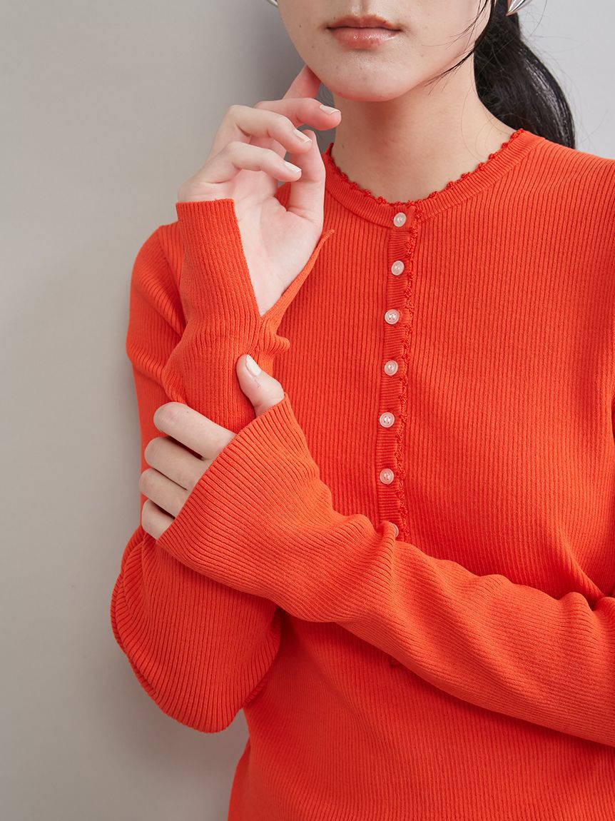 Mila Owen「刺繍スカラヘンリーネックニット」|ニット・セーター|