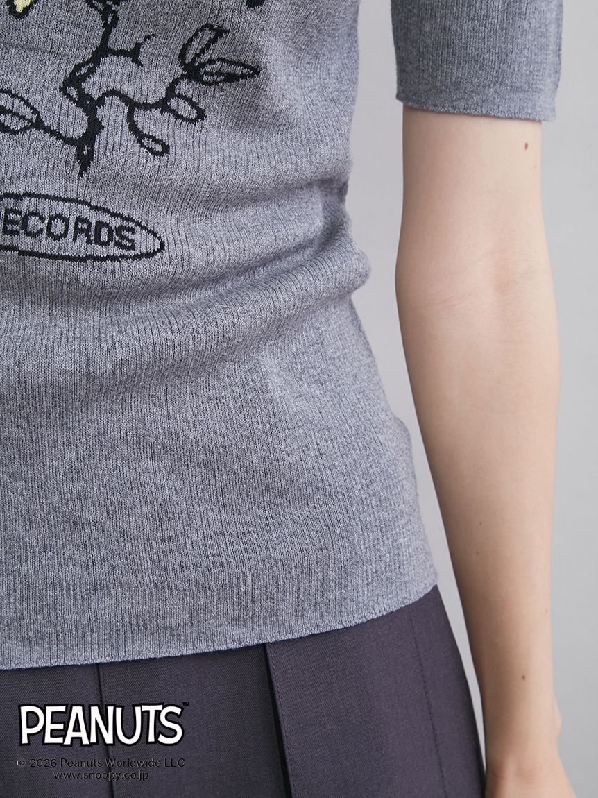 Mila Owen「【PEANUTS RECORDS】ウッドストックジャガードリブニット」|ニット・セーター|